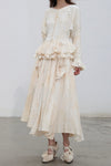 Mutedance 25 Autumn/Winter Round Neck Top Skirt Plant Dye Highly Handmade MD-MD25FW68-nude (MD25FW65)